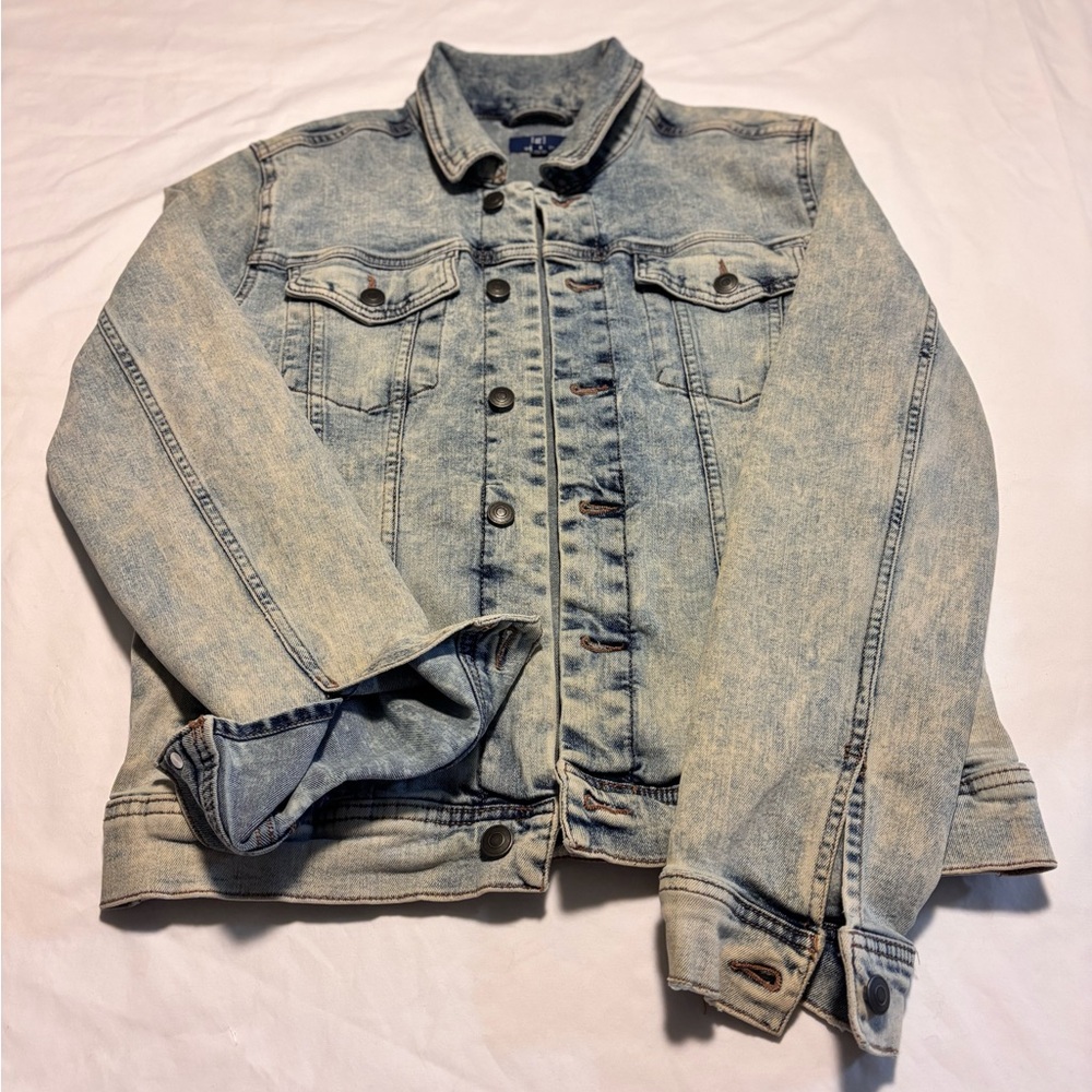 George Acid Wash Blue Denim Jacket